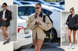 Hailey Bieber é fã dos tênis New Balance.
