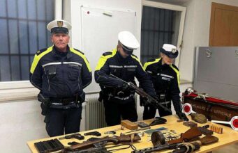 Arsenal encontrado em uma garagem em Maya Alta, começam as investigações – Merano