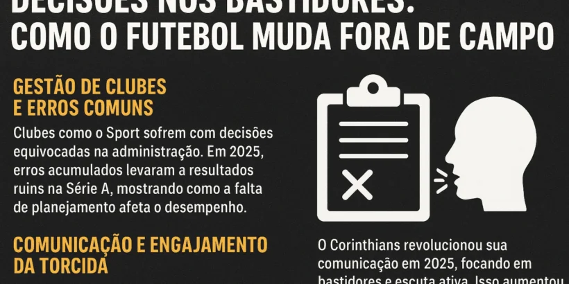 Decisões nos Bastidores: Como o Futebol Muda Fora de Campo
