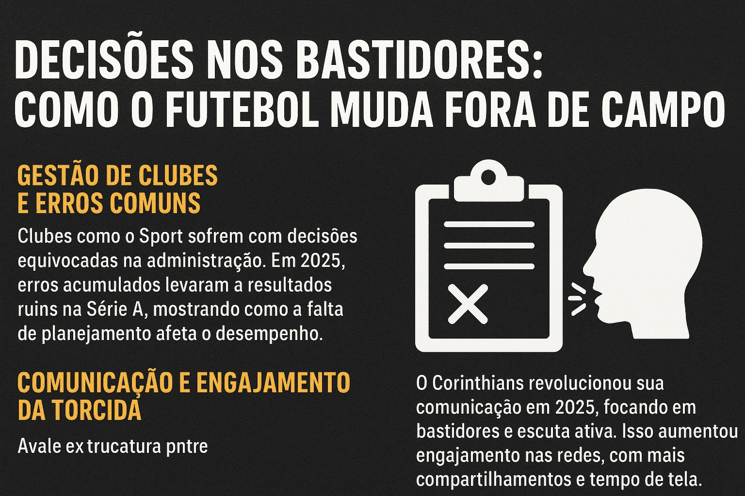 Decisões nos Bastidores: Como o Futebol Muda Fora de Campo Decisões nos Bastidores: Como o Futebol Muda Fora de Campo