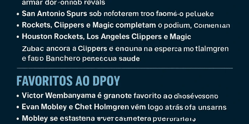 NBA 2025-26: As Melhores Previsões com Foco na Defesa