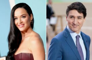 Katy Perry e Justin Trudeau divulgaram seu relacionamento a público em uma postagem nas redes sociais
