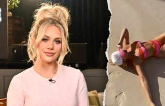 Megan Moroney compartilhou fotos de biquínis do feriado de Natal no Instagram Stories.