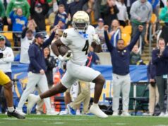 Jeremiyah Love, da Notre Dame, não conseguiu conter o som de ‘congelamento’ de seus oponentes