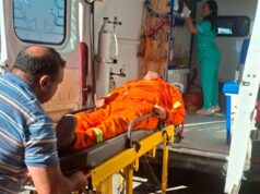 Um trabalhador ficou gravemente ferido após cair de um carro no bairro de Rivadavia