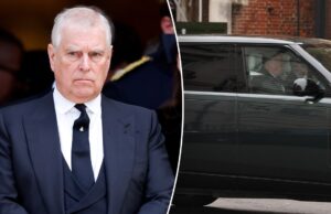 Andrew retorna à vida pública por ocasião do batizado de sua neta