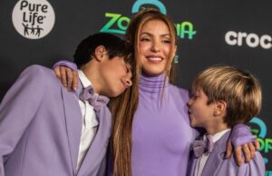 Shakira se apresenta com seus filhos em show recente