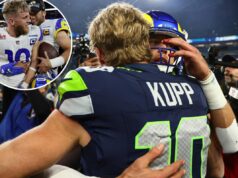 Matthew Stafford procurou Cooper Kupp após a derrota dos Rams para os Seahawks