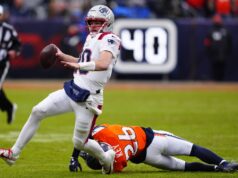 Patriots listam Drake May (ombro) como limitado