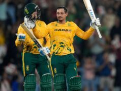 A estrela do Proteas enfrentou as rebatidas na partida Twenty20