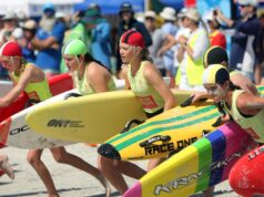 O clube anfitrião Albany Surf Life Saving Club traz para casa a bandeira de Mais Melhorado no WA Country Championships