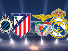 Madrid x Benfica e Atlético x Bruges
