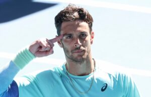 Lorenzo Musetti derrotou Taylor Fritz nas quartas de final do Aberto da Austrália contra Novak Djokovic