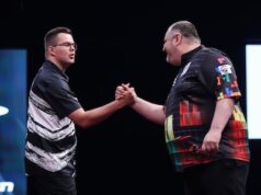 Van Veen chegou ao segundo turno. Van Gerwen e três outros holandeses foram imediatamente eliminados.