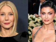 Gwyneth Paltrow usando jeans Cool-Girl Levi’s no Instagram