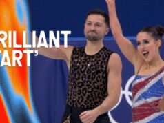 Fear e Gibson ficaram em quarto lugar após o primeiro evento de dança no gelo