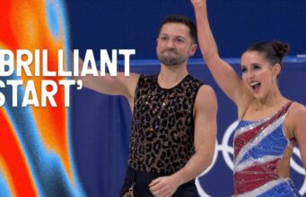 Fear e Gibson ficaram em quarto lugar após o primeiro evento de dança no gelo