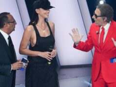 Sanremo, o melhor e o pior da terceira noite: o show Pantani-Lapo e a mais bela estátua de Irina Shayk