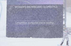 Forte neve atrasa calendário olímpico