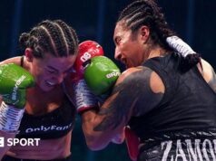 Boxe: Sandy Ryan vence Tough Points em Nottingham para se tornar campeã de dois pesos.