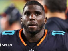 NFL: O Miami Dolphins lançou o wide receiver Tyreke Hill em uma reconstrução.