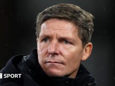 O futuro de Oliver Glassner no Crystal Palace está em sérias dúvidas após a má forma.