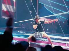 Kid Rock foi ridicularizado pelos telespectadores por não conseguir sincronizar os lábios durante o show do intervalo do Super Bowl do rival Turning Point USA