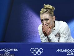 A primeira patinadora artística abertamente gay da equipe dos EUA deixou a mídia social por causa de comentários anti-Trump e derramou lágrimas após os resultados sombrios dos Jogos Olímpicos de Inverno