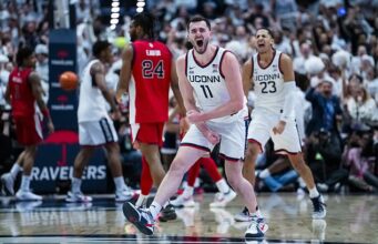 O nº 6 UConn ultrapassou o nº 15 em St. John’s 72-40 para a pole position na corrida da temporada regular do Big East