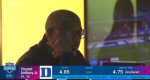 Momento chocante sob o comando do técnico dos Jets, Aaron Glenn, foi pego DORMINDO durante o NFL Combine