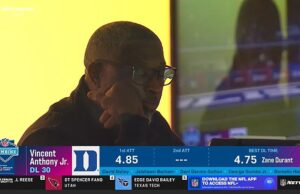 Momento chocante sob o comando do técnico dos Jets, Aaron Glenn, foi pego DORMINDO durante o NFL Combine