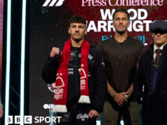 Leawood x Josh Warrington: A tensão esfria na entrevista coletiva entre rivais.