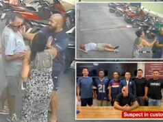 Vídeo horrível mostra o momento em que um suposto gangster matou um turista com um único golpe de caratê