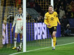 Guirassy levou o Dortmund à vitória na primeira mão sobre a Atalanta