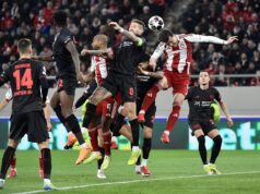 Schick bisa dá vantagem ao Leverkusen na primeira mão do Olympiacos