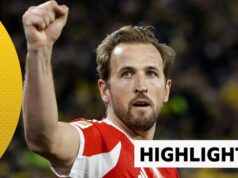 Kane marcou duas vezes na vitória do Bayern sobre o Dortmund por trás.