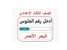 Nome e número da vaga Do terceiro ano do ensino médio na província do Mar Vermelho com número da vaga 2026 pdf com uma taxa de sucesso de 63,8% (consultar)