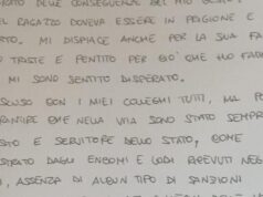 Cinturrini escreveu uma carta: “Mansouri não deveria ter morrido na prisão, sinto muito”.