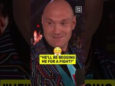 Tyson Fury acusa Oleksandr Usyk de estar no frio e vai implorar por uma luta tripla