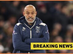 A esposa da estrela do West Ham faz uma crítica sutil a Nuno Espírito Santo