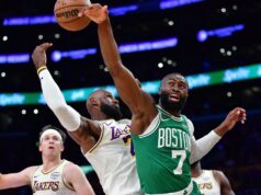 LeBron James, do Lakers, apoia Jaylen Brown, do Celtics, como MVP.