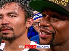 Reação após a luta! Floyd Mayweather e Manny Pacquiao refletem sobre a tão esperada luta em Las Vegas – Boxing News