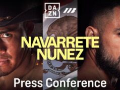 EMANUEL NAVARRETE VS. TRANSMISSÃO AO VIVO DA CONFERÊNCIA DE IMPRENSA DO SUGAR NUNEZ – Notícias do encaixotamento
