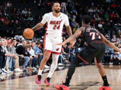Norman Powell, do Heat, afastado por pelo menos 1 semana com distensão na virilha direita