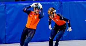 Foi uma corrida de 500 metros que viu os irmãos Van ‘t Wout escreverem história.