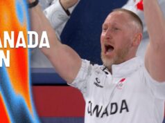 A equipe GB ficou com a prata na final do curling masculino com a vitória do Canadá.