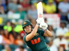 Na série quadrada T20 na Austrália, a Índia surpreendeu Georgia Voll