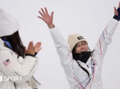 Jogos Olímpicos de Inverno de 2026: Chloe Kim nega a Choi Ga-on o terceiro ouro no halfpipe no snowboard