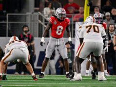 LB Rayville do estado de Ohio quer ser um pass rusher profissional.