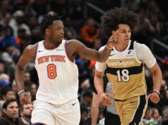 Knicks FOG Anunoby (segunda-feira) fora contra 76ers